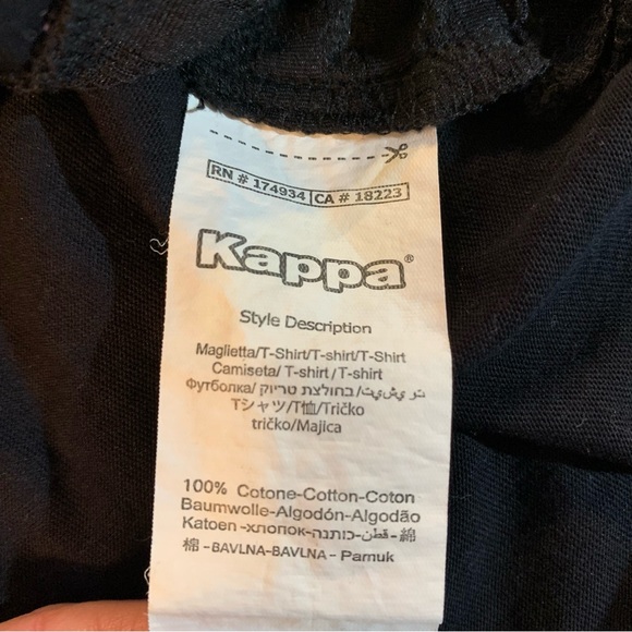 Kappa Black T-Shirt Women’s Size Small - Picture 5 of 7
